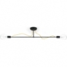 Loft Tubo 105 black&amp;spanish lemon "bulbs" semi flush ceiling light Kolorowe kable