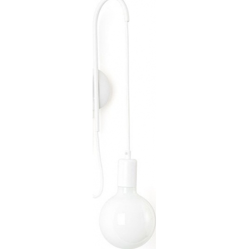 Loft Metal Long white&amp;white pearl hanging wall lamp Kolorowe kable