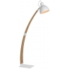 Curf white wooden floor lamp Lucide