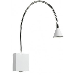 Buddy LED white wall lamp with switch Lucide