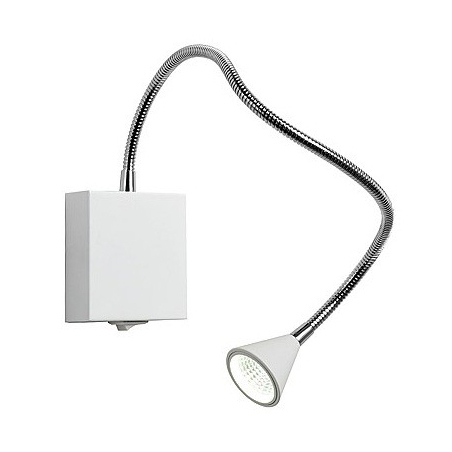 Buddy LED white wall lamp with switch Lucide