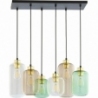Stylowa Lampa wisząca szklana nad stół Marco Green VI multikolor TK Lighting do salonu, kuchni i sypialni