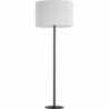 Stylowa Lampa podłogowa z abażurem Winston 60 biało-czarna TK Lighting do salonu i czytania