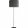 Stylowa Lampa podłogowa z abażurem Winston 60 grafitowo-czarna TK Lighting do salonu i czytania