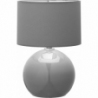 Stylowa Lampa stołowa szklana z abażurem Palla szara TK Lighting na komodę