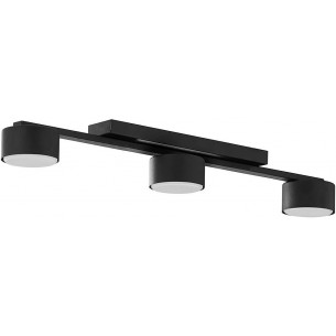 Dallas LED black modern ceiling lamp with 3 lights TK Lighting