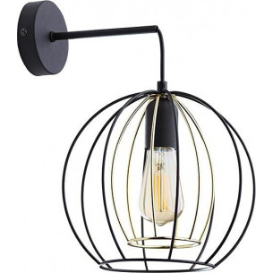 Jaula black&amp;gold wire hanging wall lamp TK Lighting