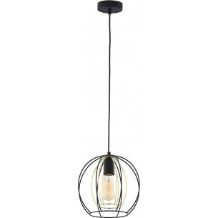 Jaula 29 black&amp;gold wire ball pendant lamp TK Lighting