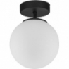 Stylowy Plafon szklana kula Celeste 16 biało-czarny TK Lighting do salonu, kuchni i sypialni