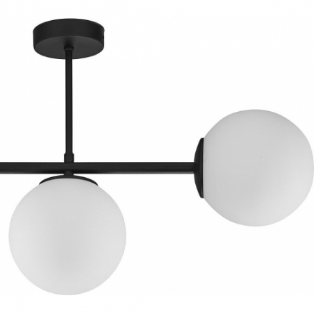 Celeste white&amp;black glass balls semi flush ceiling light TK Lighting