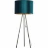 Stylowa Lampa podłogowa welurowa Tercino 50 zielona TK Lighting do salonu i czytania