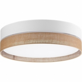 Linobianco 60 white round boho ceiling lamp TK Lighting