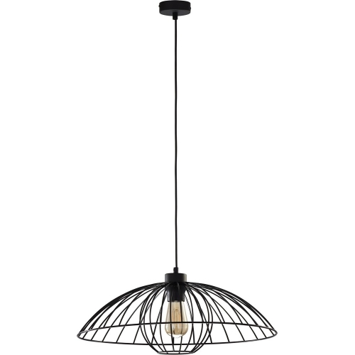 Stylowa Lampa wisząca druciana Barbella 50 czarna TK Lighting do salonu, jadalni i kuchni