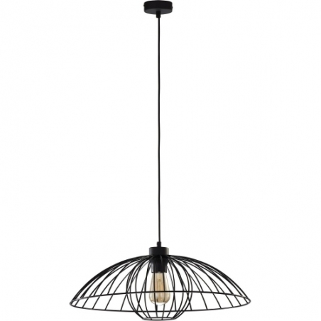 Stylowa Lampa wisząca druciana Barbella 50 czarna TK Lighting do salonu, jadalni i kuchni