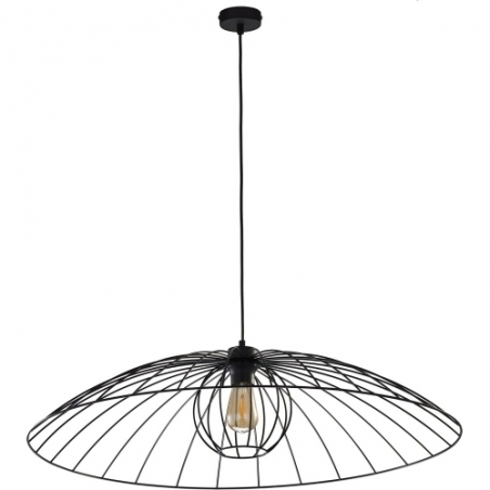 Stylowa Lampa wisząca druciana Barbella 80 czarna TK Lighting do salonu, jadalni i kuchni