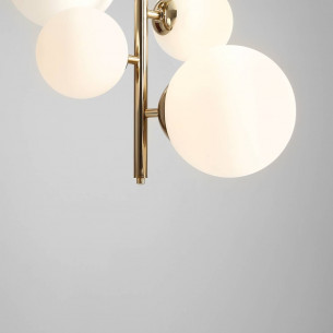 Bloom white&amp;gold glass balls pendant lamp Aldex 2