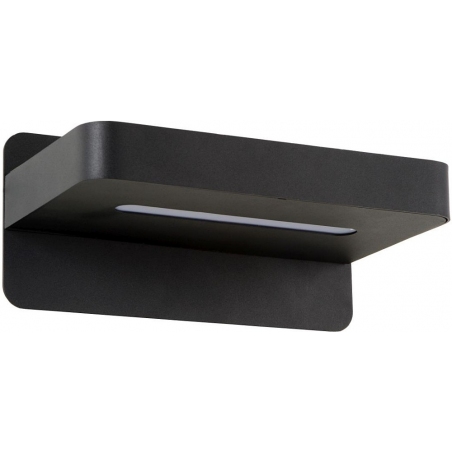 Atkin Led black wall lamp with shelf Lucide
