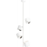 Stylowa Lampa sufitowa 4 punktowa Bot biała Aldex do jadalni i kuchni