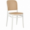 Stylowe Krzesło z tworzywa boho Antonio białe Intesi do kuchni i salonu