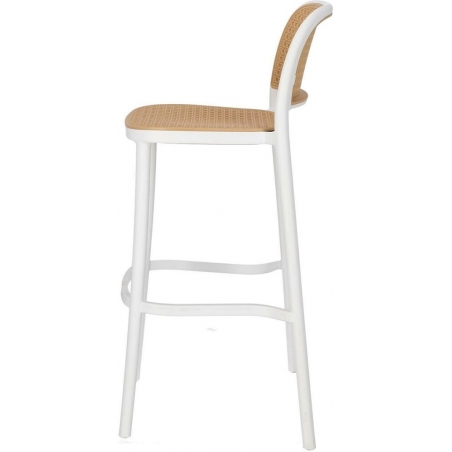 Stylowe Krzesło barowe boho Antonio 75 białe Intesi do kuchni i salonu