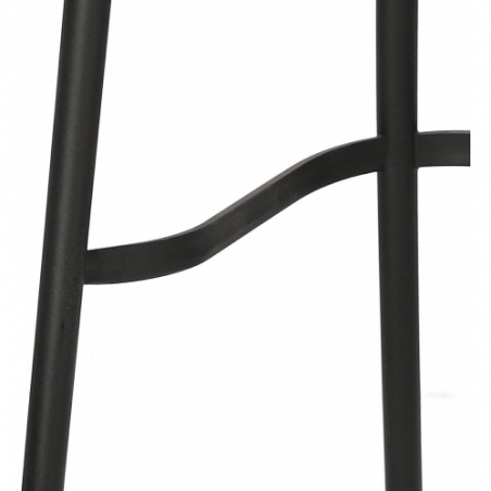 Stylowe Krzesło barowe boho Antonio 75 czarne Intesi do kuchni i salonu