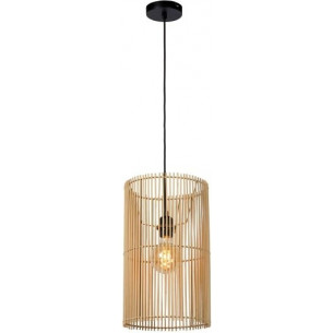 Stylowe lampy boho - Lampa wisząca rattanowa boho Jantine 26 Lucide, idealna do salonu, sypialni czy kuchni