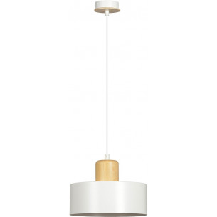 Torin 25 white scandinavian pendant lamp Emibig