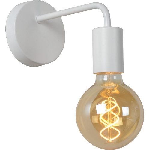 Scott white industrial wall lamp Lucide