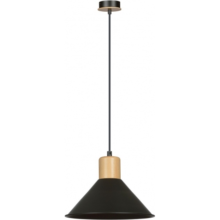 Metalowa Lampa wisząca skandynawska Rowen 25 czarna Emibig do jadalni, kuchni i salonu