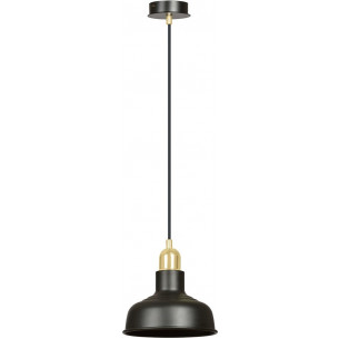 Ibor 21 black&amp;gold loft pendant lamp Emibig