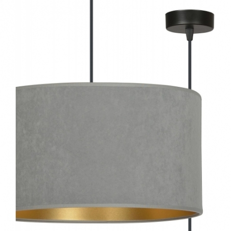 Hilde 35 grey pendant lamp with shade Emibig