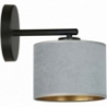 Hilde grey wall lamp with shade Emibig