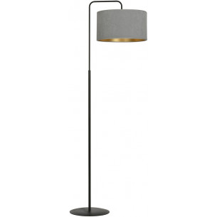 Hilde grey floor lamp with shade Emibig