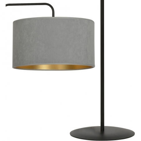 Hilde grey floor lamp with shade Emibig