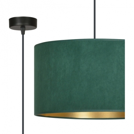 Hilde 35 green pendant lamp with shade Emibig