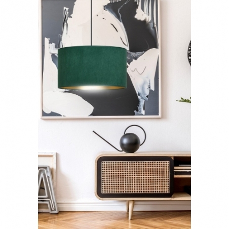 Hilde 35 green pendant lamp with shade Emibig