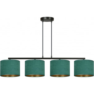 Hilde IV green pendant lamp with shades Emibig