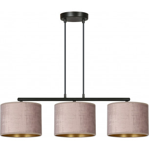 Hilde III pink pendant lamp with shades Emibig