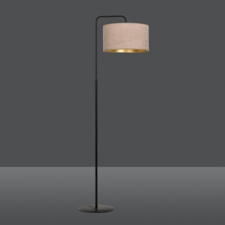 Hilde pink floor lamp with shade Emibig