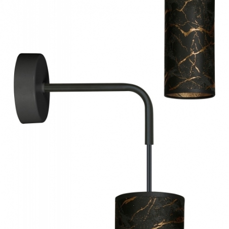 Karli black marble pendant wall lamp with shades Emibig