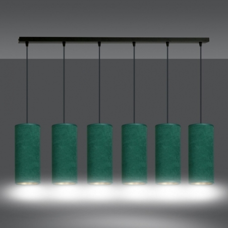 Bente VI green tubes pendant lamp Emibig