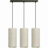 Bente III white&amp;beige tubes pendant lamp Emibig