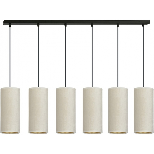 Bente VI white&amp;beige tubes pendant lamp Emibig