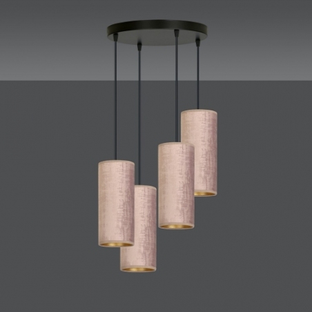Bente Premium IV pink pendant lamp with shades Emibig