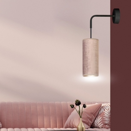 Bente pink pendant wall lamp with shades Emibig