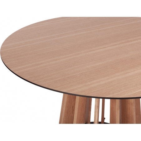 Tavle 145 natural oak round veneer dining table Nordifra
