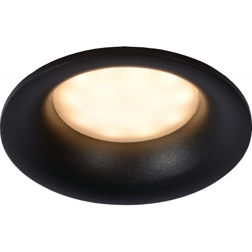 Ziva black round recessed spotlight Lucide