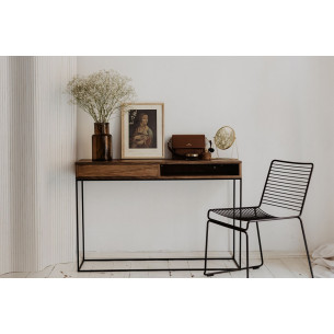 Stam 30 walnut console table with drawer Nordifra