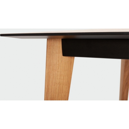 Bord 120x80 natural oak veneer extending dining table Nordifra