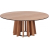 Tavle 100 natural oak round veneer coffee table Nordifra